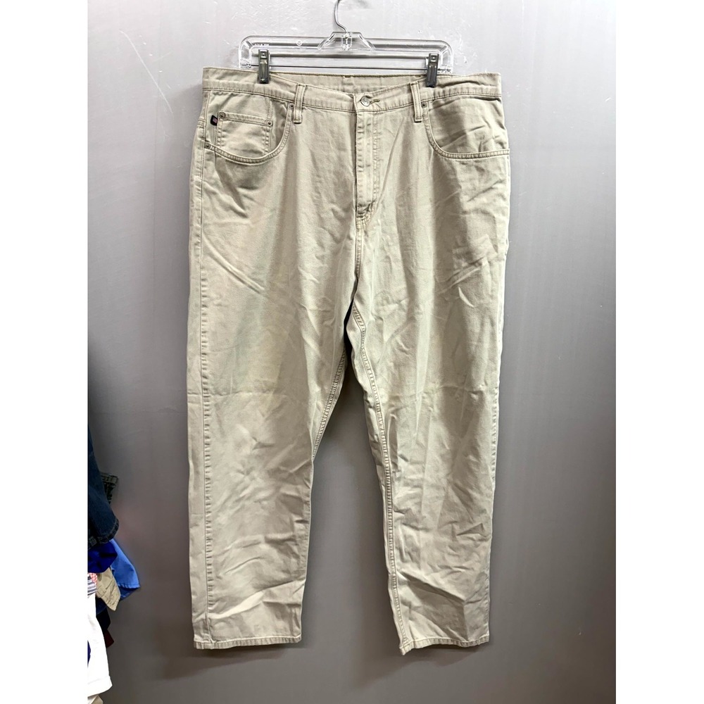 Polo Jeans Co Ralph Lauren Mens 40x30 Beige Denim Cotton Tapered Leg Light Wash